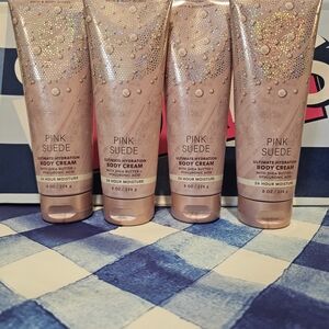 Pink Suede Ultimate Hydration Body Creams From Bath & Body Works X4